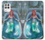 W3911 Cute Little Mermaid Aqua Spa Case Cover Custodia e Flip Case per Samsung Galaxy A22 4G