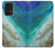 W3920 Abstract Ocean Blue Color Mixed Emerald Case Cover Custodia e Flip Case per Samsung Galaxy A33 5G
