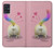 W3923 Cat Bottom Rainbow Tail Case Cover Custodia e Flip Case per Samsung Galaxy A51 5G