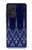 W3950 Textile Thai Blue Pattern Case Cover Custodia e Flip Case per Samsung Galaxy A52, Galaxy A52 5G