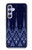 W3950 Textile Thai Blue Pattern Case Cover Custodia e Flip Case per Samsung Galaxy A54 5G