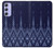 W3950 Textile Thai Blue Pattern Case Cover Custodia e Flip Case per Samsung Galaxy A54 5G