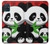 W3929 Cute Panda Eating Bamboo Case Cover Custodia e Flip Case per Samsung Galaxy A51
