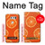 W3946 Seamless Orange Pattern Case Cover Custodia e Flip Case per LG V30, LG V30 Plus, LG V30S ThinQ, LG V35, LG V35 ThinQ