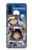 W3915 Raccoon Girl Baby Sloth Astronaut Suit Case Cover Custodia e Flip Case per Motorola G Pure