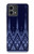 W3950 Textile Thai Blue Pattern Case Cover Custodia e Flip Case per Motorola Moto G Stylus 5G (2023)
