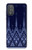 W3950 Textile Thai Blue Pattern Case Cover Custodia e Flip Case per Motorola Moto G Power 2022, G Play 2023