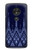 W3950 Textile Thai Blue Pattern Case Cover Custodia e Flip Case per Motorola Moto G7 Play