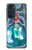 W3911 Cute Little Mermaid Aqua Spa Case Cover Custodia e Flip Case per Motorola Edge 30 Pro