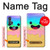 W3939 Ice Cream Cute Smile Case Cover Custodia e Flip Case per Motorola Edge+