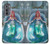 W3911 Cute Little Mermaid Aqua Spa Case Cover Custodia e Flip Case per Motorola Edge (2022)