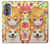 W3918 Baby Corgi Dog Corgi Girl Candy Case Cover Custodia e Flip Case per Motorola Edge (2022)