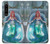 W3911 Cute Little Mermaid Aqua Spa Case Cover Custodia e Flip Case per Sony Xperia 1 IV