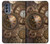 W3927 Compass Clock Gage Steampunk Case Cover Custodia e Flip Case per Motorola Moto G62 5G