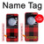 W2931 Red Buffalo Check Pattern Case Cover Custodia e Flip Case per Samsung Galaxy Z Flip 5