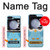 W3029 Cute Blue Owl Case Cover Custodia e Flip Case per Samsung Galaxy Z Flip 5