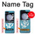 W3053 Marine Anchor Blue Case Cover Custodia e Flip Case per Samsung Galaxy Z Flip 5