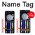 W3244 Thin Blue Line USA Case Cover Custodia e Flip Case per Samsung Galaxy Z Flip 5