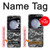 W3293 Urban Black Camo Camouflage Case Cover Custodia e Flip Case per Samsung Galaxy Z Flip 5