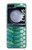 W3414 Green Snake Scale Graphic Print Case Cover Custodia e Flip Case per Samsung Galaxy Z Flip 5