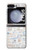 W3903 Travel Stamps Case Cover Custodia e Flip Case per Samsung Galaxy Z Flip 5