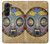 W0965 African Baluba Mask Case Cover Custodia e Flip Case per Samsung Galaxy Z Fold 5