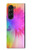 W2488 Tie Dye Color Case Cover Custodia e Flip Case per Samsung Galaxy Z Fold 5