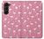 W2858 Pink Flamingo Pattern Case Cover Custodia e Flip Case per Samsung Galaxy Z Fold 5
