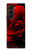 W2898 Red Rose Case Cover Custodia e Flip Case per Samsung Galaxy Z Fold 5