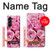 W2943 Pink Rose Case Cover Custodia e Flip Case per Samsung Galaxy Z Fold 5