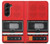 W3204 Red Cassette Recorder Graphic Case Cover Custodia e Flip Case per Samsung Galaxy Z Fold 5