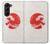 W3237 Waves Japan Flag Case Cover Custodia e Flip Case per Samsung Galaxy Z Fold 5