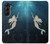 W3250 Mermaid Undersea Case Cover Custodia e Flip Case per Samsung Galaxy Z Fold 5