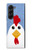 W3254 Chicken Cartoon Case Cover Custodia e Flip Case per Samsung Galaxy Z Fold 5