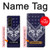 W3357 Navy Blue Bandana Pattern Case Cover Custodia e Flip Case per Samsung Galaxy Z Fold 5