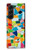 W3391 Abstract Art Mosaic Tiles Graphic Case Cover Custodia e Flip Case per Samsung Galaxy Z Fold 5