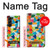 W3391 Abstract Art Mosaic Tiles Graphic Case Cover Custodia e Flip Case per Samsung Galaxy Z Fold 5