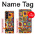 W3409 Squares Concentric Circles Case Cover Custodia e Flip Case per Samsung Galaxy Z Fold 5