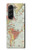 W3418 Vintage World Map Case Cover Custodia e Flip Case per Samsung Galaxy Z Fold 5