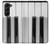 W3524 Piano Keyboard Case Cover Custodia e Flip Case per Samsung Galaxy Z Fold 5