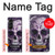 W3582 Purple Sugar Skull Case Cover Custodia e Flip Case per Samsung Galaxy Z Fold 5