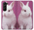 W3870 Cute Baby Bunny Case Cover Custodia e Flip Case per Samsung Galaxy Z Fold 5