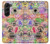 W3904 Travel Stamps Case Cover Custodia e Flip Case per Samsung Galaxy Z Fold 5