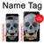 W1286 Diamond Skull Case Cover Custodia e Flip Case per Google Pixel 7a