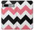W1849 Pink Black Chevron Zigzag Case Cover Custodia e Flip Case per Google Pixel 7a