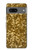W3388 Gold Glitter Graphic Print Case Cover Custodia e Flip Case per Google Pixel 7a