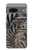 W3692 Gray Black Palm Leaves Case Cover Custodia e Flip Case per Google Pixel 7a