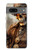 W3949 Steampunk Skull Smoking Case Cover Custodia e Flip Case per Google Pixel 7a