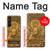 W2452 Buddha Bas Relief Art Graphic Printed Case Cover Custodia e Flip Case per Sony Xperia 1 V