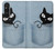 W2641 Pocket Black Cat Case Cover Custodia e Flip Case per Sony Xperia 1 V